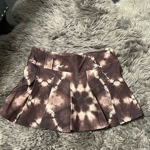 I am Gia brown tie dye skirt